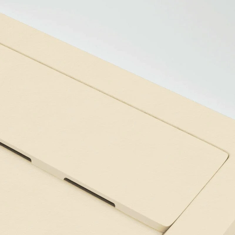 Mineralguss-Duschwanne extra flach QUORE, Schieferoptik, BEIGE