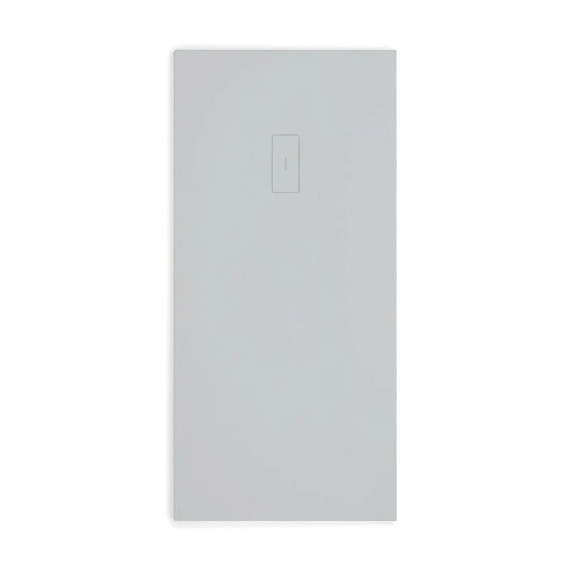 Mineralguss-Duschwanne extra flach FUSION, Schieferoptik, GRAU