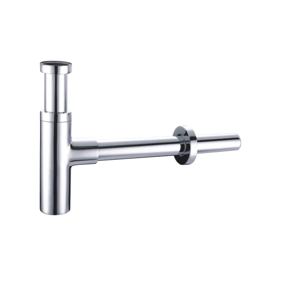 Siphon, verchromtes Messing, für moderne Waschtische