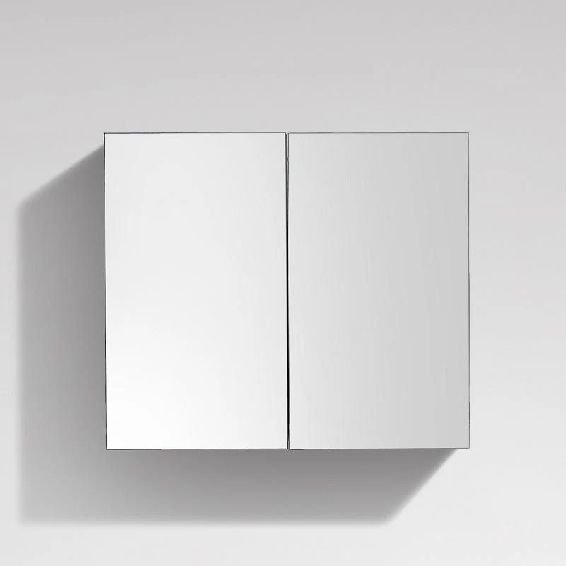 Spiegelschrank Bad, 80 cm, montiert, Hochglanz weiß, SIENA
