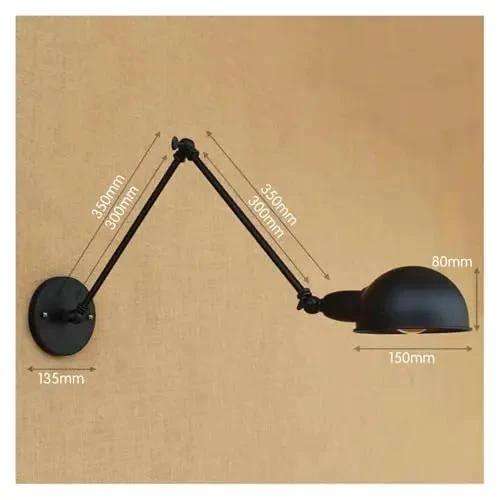 Sharp Adjustable Long Arm Wall Sconce For Bedrooms Hallways And Living Rooms Featuring Vintage Industrial Design Smooth Dimmable Glow And Chill Home Theater Vibes Ready To Upgrade Your Space Dmedium