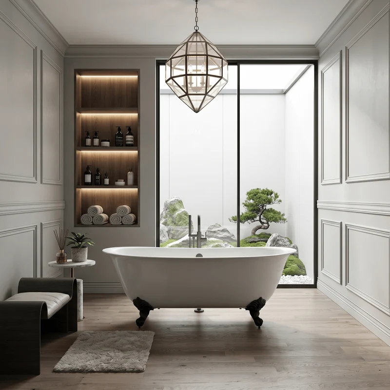 Freistehende Badewanne mit Füßen SURRY HILLS