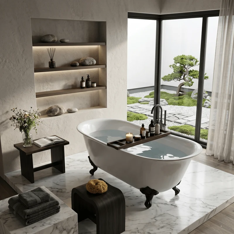 Freistehende Badewanne mit Füßen SURRY HILLS