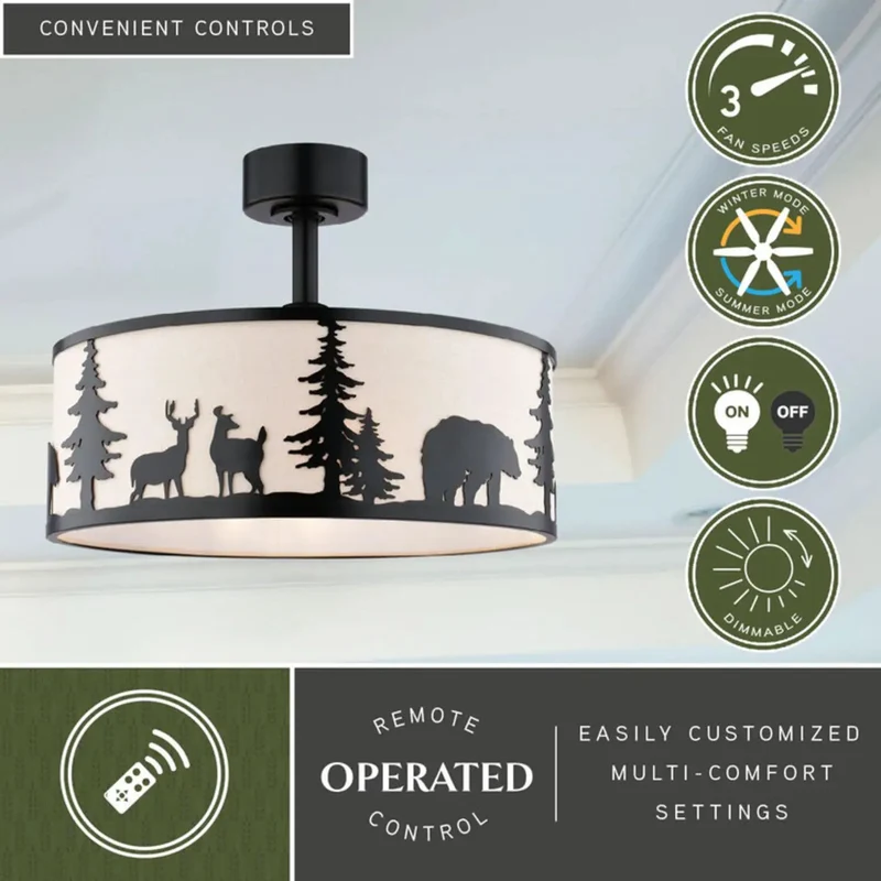 20 Inch Indoor Ceiling Fan With Dimmable Light Kit And Wireless Remote Control Three Speed Settings Steady Airflow Top Shelf Performance Smooth Breeze Flow For That Easy Going Home Vibe And Daily Cool