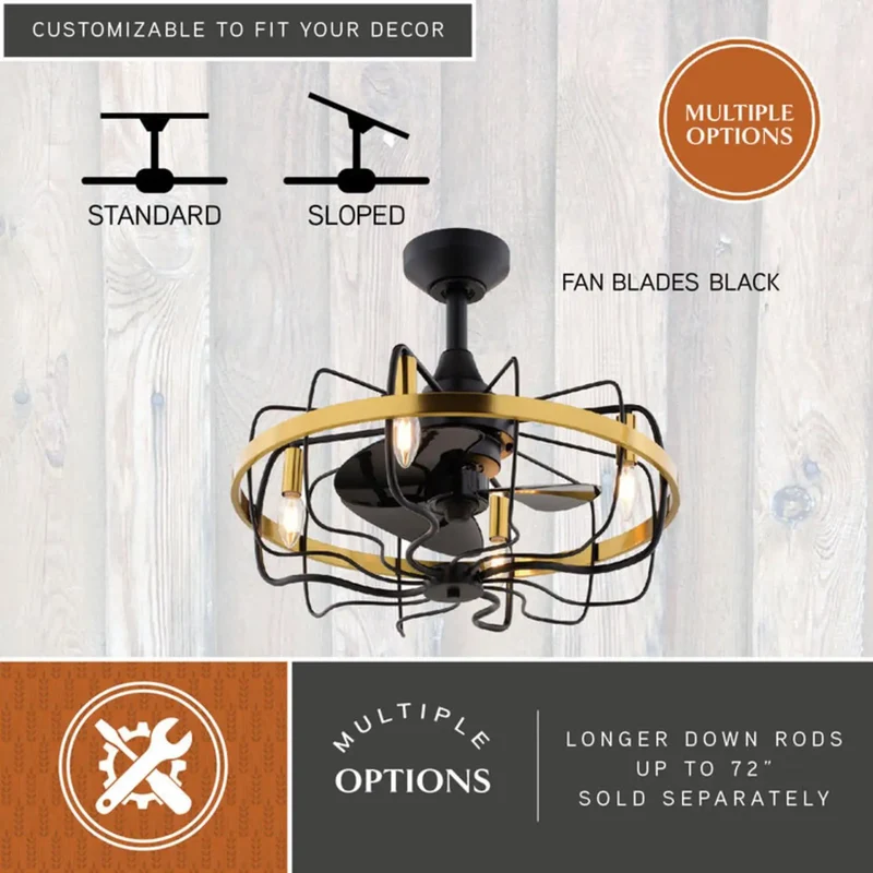 Sleek Modern Industrial Ceiling Fan 21 Inch With Dimmable Light Kit And Remote Control Perfect For Small Rooms And Bedrooms Delivers Three Speed Settings To Keep Your Pad Cool And Cozy All Year Long