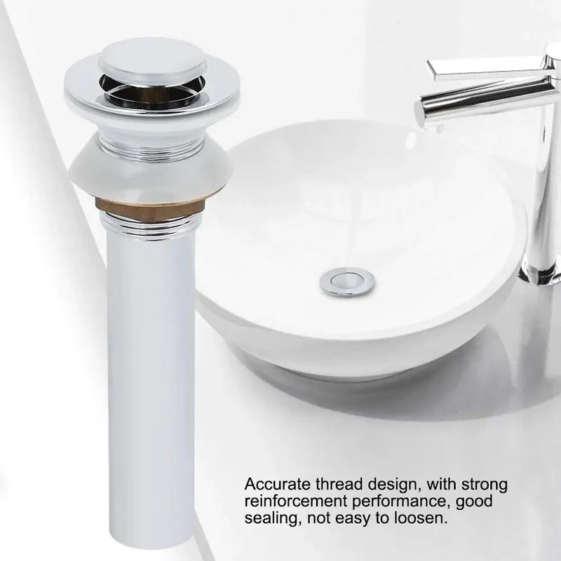Slick Copper Pop Up Drain Stopper Kit For Bathroom Sinks Rust Proof Stainless Steel Tube Nifty Sink Plug Easy Install Leak Free Killer Quality No Extra Holes Needed Perfect Fit Bad Boy Upgrade For Your Home Plumbing Setup Right Now