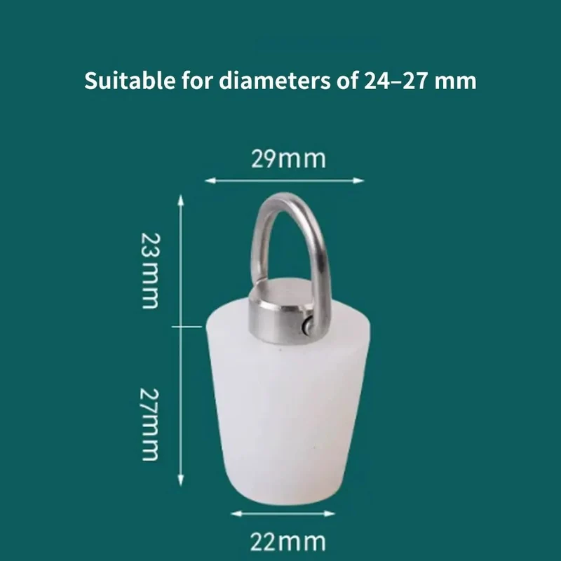 Zero Hassle Silicone Sink Plug With Beefy Stainless Steel Pull Ring Universal Taper Cone Fit For Bathtub And Laundry Tub Smooth Rust Proof Drain Stopper That Truly Slaps