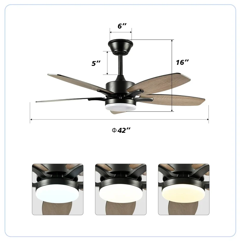 Top Shelf Matte Black 42 Inch Ceiling Fan Packed With Ultra Quiet Dc Motor And Soft Led Glow Slick Remote Control Six Smooth Speeds Reversible Breeze Setup For Chill Zones Now