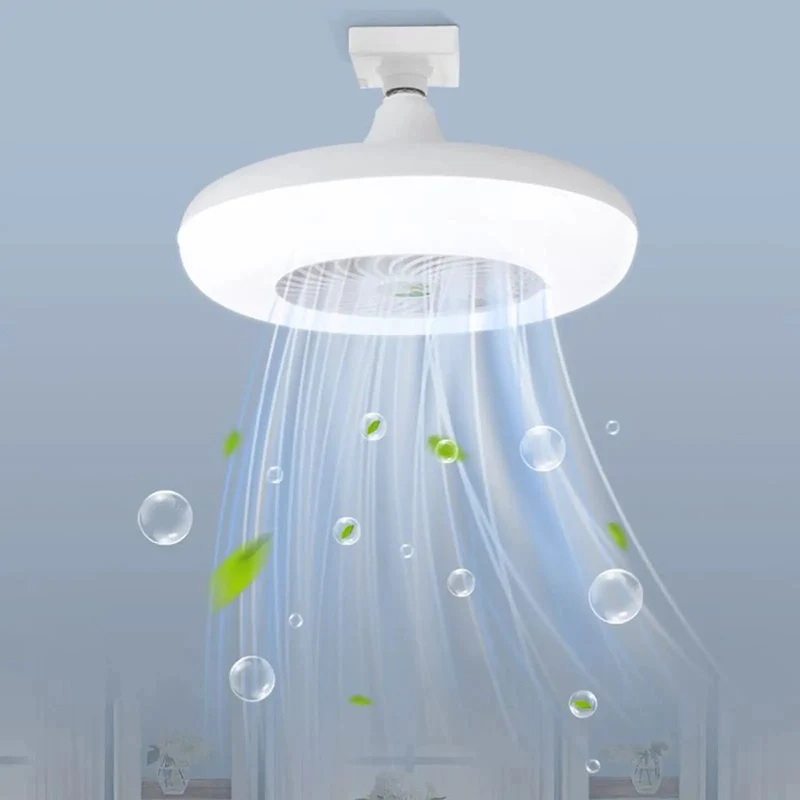 Dimmable E27 Ceiling Fan Light With Slick Remote Control And Smooth Cruising Airflow For Bedroom Study Bathroom Offering Adjustable Color Temperature And Zero Sweat Chill Top Shelf Pick