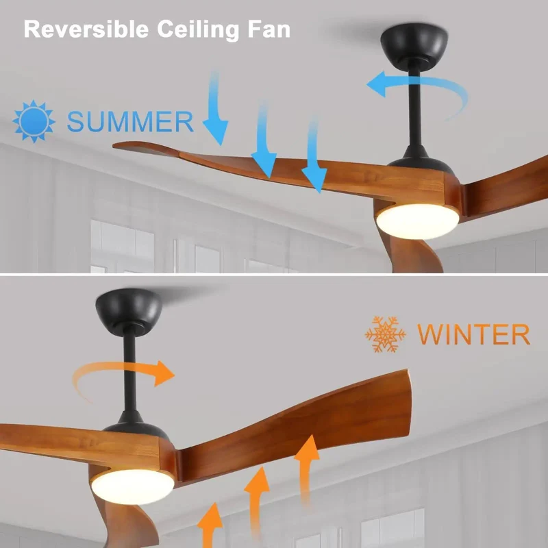 52 Inch Farmhouse Ceiling Fan With Hand Carved Wood Blades And Sweet Dimmable Led Lighting Driven By Dead Silent Dc Motor Delivering Killer Cooling Airflow With Smooth Remote Control And Rock Solid Build For Medium Large Rooms