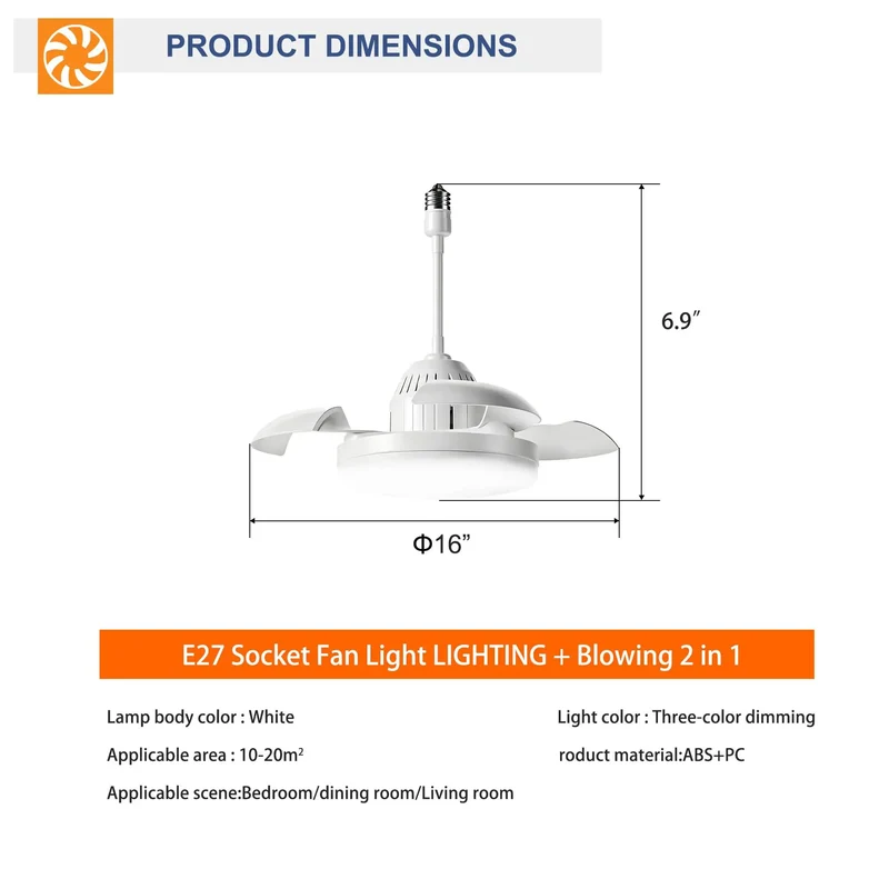 Small Ceiling Fan With Retractable Blades And Built In Light Remote Control Slick DC Motor Reversible Summer Winter Operation Clean Energy Efficient Indoor Setup White Smooth Space Saving Profile