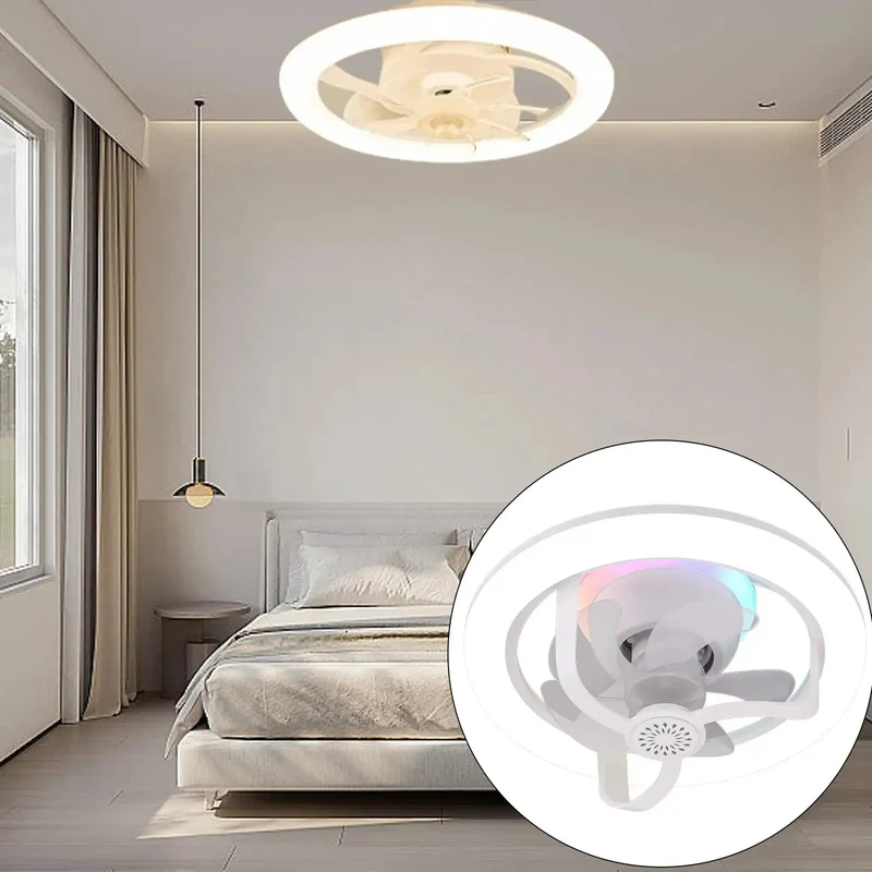 Smooth Airflow Aromatherapy Oscillating Ceiling Fan Light With Multiple Lighting Modes For Living Room Chill Vibes And Easy Home Decor Upgrade In Classic Crisp White Finish