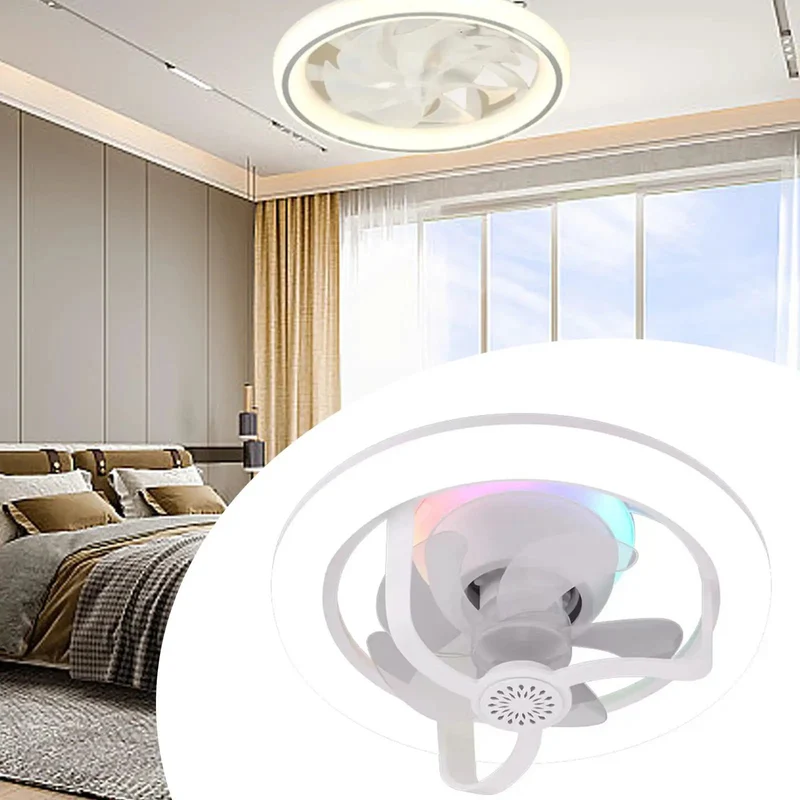 Smooth Airflow Aromatherapy Oscillating Ceiling Fan Light With Multiple Lighting Modes For Living Room Chill Vibes And Easy Home Decor Upgrade In Classic Crisp White Finish