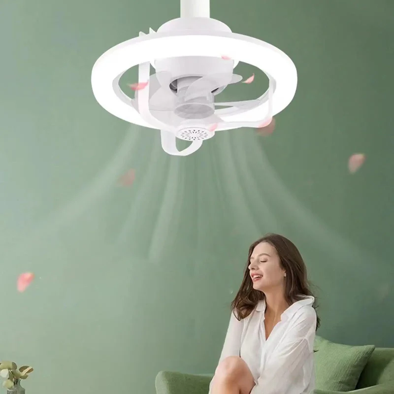 Smooth Airflow Aromatherapy Oscillating Ceiling Fan Light With Multiple Lighting Modes For Living Room Chill Vibes And Easy Home Decor Upgrade In Classic Crisp White Finish