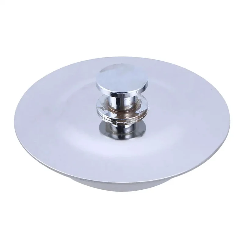 Top Shelf Anti Corrosion Straight Shooter Flat Face Stainless Steel Bathtub Drain Stopper Fits 40 To 45 Millimeter Openings Slick Seal Keeps Drain Pipes Rock Solid