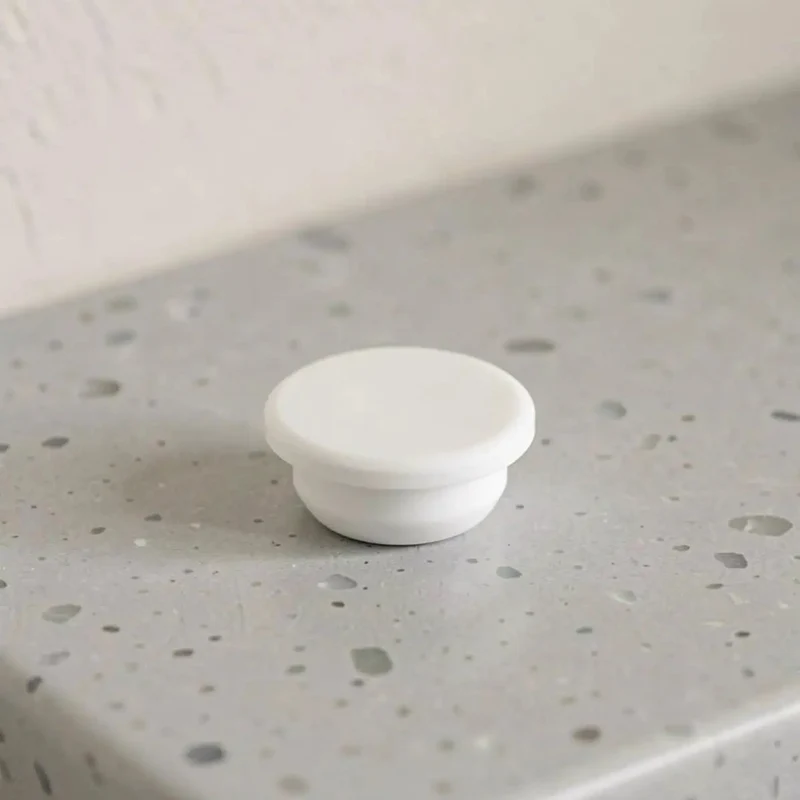 Heavy Duty White Silicone Bathtub Drain Stopper For 30 Millimeter Round Holes Fits Like A Glove With A Super Tight Waterproof Seal That Stops All Water Issues Dead In Its Tracks