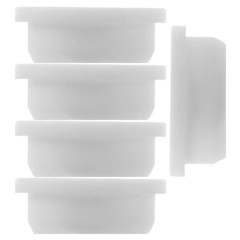Five Pack Silicone Bathtub Drain Plugs White Tub Stopper Seals Fits 30 To 31 Mm Holes Hassle Free Push Install Stays Dead On In Place No Sweat Grip Blocks Gunk And Hard Water While Keeping Your Basin Fresh As A Whistle Week After Week