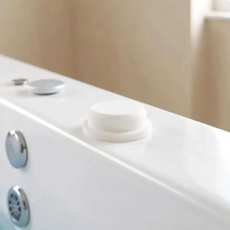 Five Pack Silicone Bathtub Drain Plugs White Tub Stopper Seals Fits 30 To 31 Mm Holes Hassle Free Push Install Stays Dead On In Place No Sweat Grip Blocks Gunk And Hard Water While Keeping Your Basin Fresh As A Whistle Week After Week