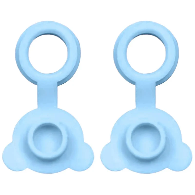 Sturdy Two Pack Blue Silicone Bathtub Stopper Plug For Baby Baths Makes Bath Time An Absolute Breeze While Blocking Every Leak With A Snug One Piece Seal For Zero Hassle