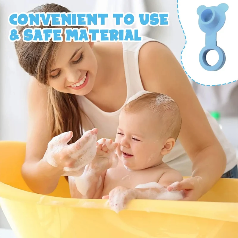 Sturdy Two Pack Blue Silicone Bathtub Stopper Plug For Baby Baths Makes Bath Time An Absolute Breeze While Blocking Every Leak With A Snug One Piece Seal For Zero Hassle
