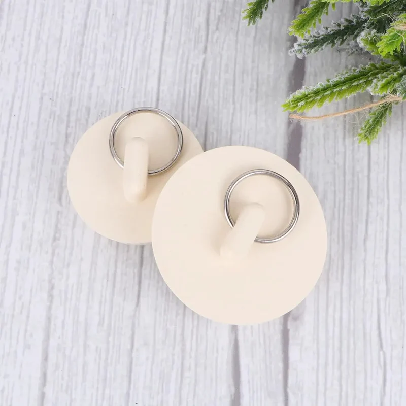 4Pcs Heavy Duty Rubber Sink Drain Plugs With A Secure Hanging Loop No Fussy Installation Anti Backflow Design For Kitchen Counters And Bathtubs Grab This Solid Bathroom Plumbing Fixer Today