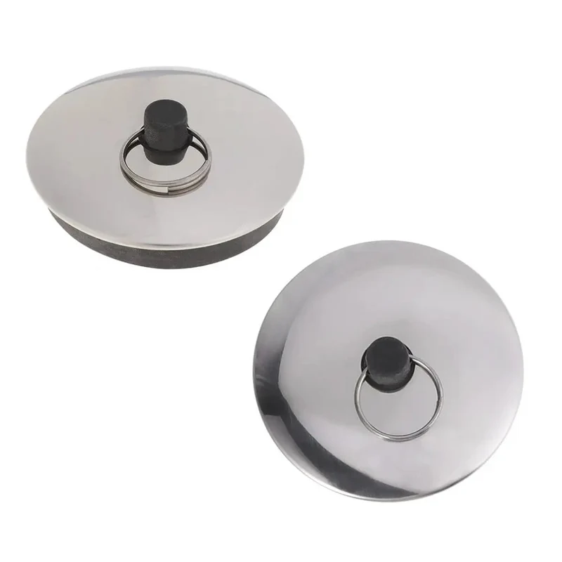 Heavy Duty Rubber Bathtub Drain Stopper With Slick Leak Proof Seal And No Sweat Cleanup For Kitchen Sink Or Laundry Tubs That Locks In Water Smoothly All The Time