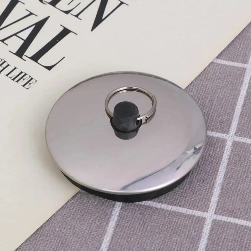 Heavy Duty Rubber Bathtub Drain Stopper With Slick Leak Proof Seal And No Sweat Cleanup For Kitchen Sink Or Laundry Tubs That Locks In Water Smoothly All The Time