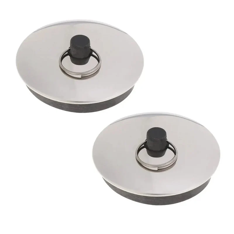 Foolproof Rubber Bathtub Stopper Two Pack Stops Hair Clogs Cold With A Smooth Operator Build Refusing To Fall Down Pipes And Locking A Dead Tight Suction Seal For Every Chill Soak Tonight
