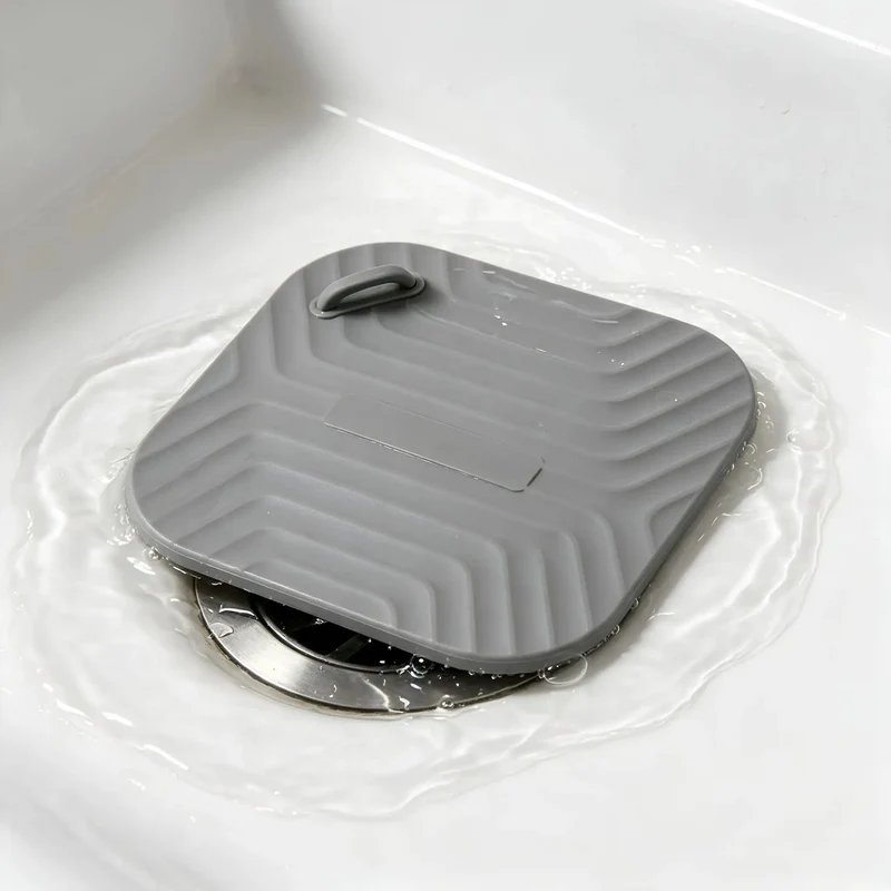 Slick Square Silicone Shower Drain Cover And Tub Stopper With Tight Grip Pest Proof Guard That Traps Smells And Keeps Crawly Critters Out For Low Drama Bathroom Fixes