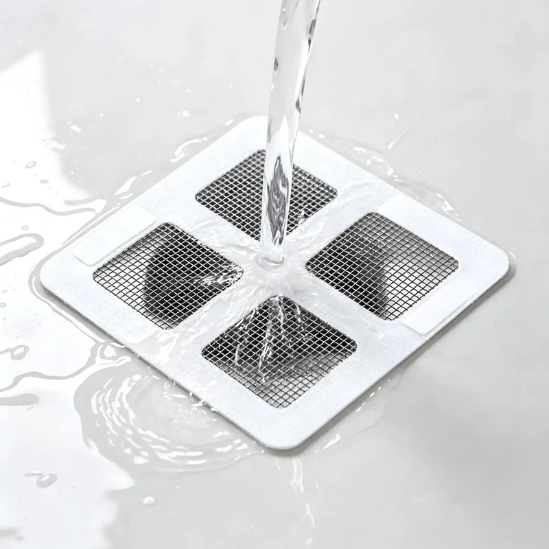 Disposable Peel And Stick Shower Drain Hair Catcher 100 Pack No Sweat Setup Big Time Sink Guard Straight Forward Clog Prevention For Bathroom Tub Low Key Household Upgrade