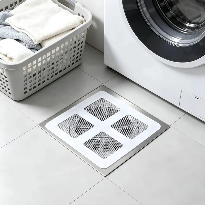 Disposable Peel And Stick Shower Drain Hair Catcher 100 Pack No Sweat Setup Big Time Sink Guard Straight Forward Clog Prevention For Bathroom Tub Low Key Household Upgrade