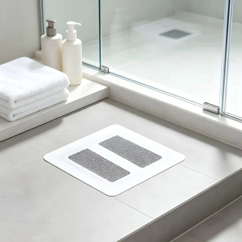 Disposable Hair Catcher Sticker For Shower Drain High Density Mesh Filter Stops That Gnarly Clog Situation Save Cash On Plumbing Expenses Quick Peel Adhesive Blocks Pet Fur Keeps Home Pipes Clear Naturally Every Single Time