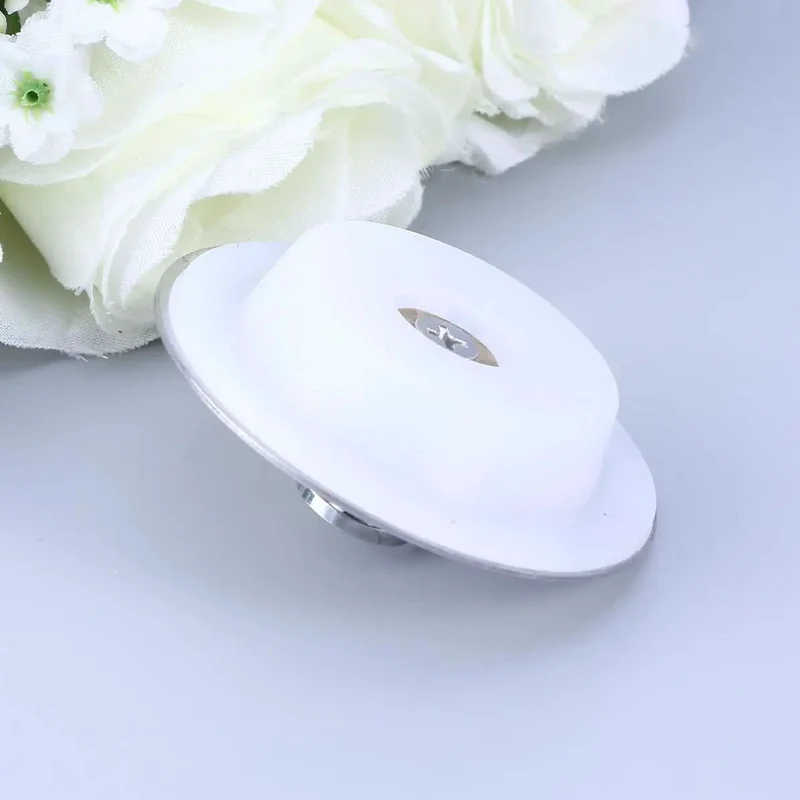 Stainless Steel Bathtub Drain Stopper Locks Tight Silicone Seal Won't Let A Drop Slip Through Flat Cover Fit 40-45mm Plugs Super Tough Anti Skid Surface Friendly And Wipes Clean Like A Charm Total Game Changer