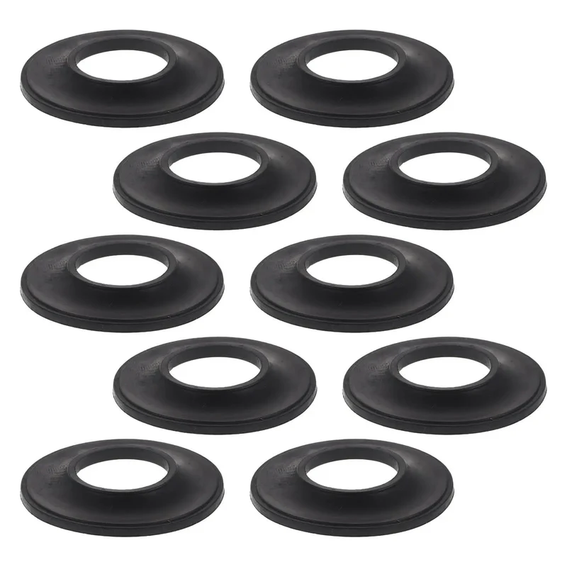 10 Piece Black Rubber Bathtub Drain Stopper Washer Kit Locking Down Every Drop With Plush Elastic Gasket Seal To Keep Your Tub Water Trapped And Ditch The Drip Forever