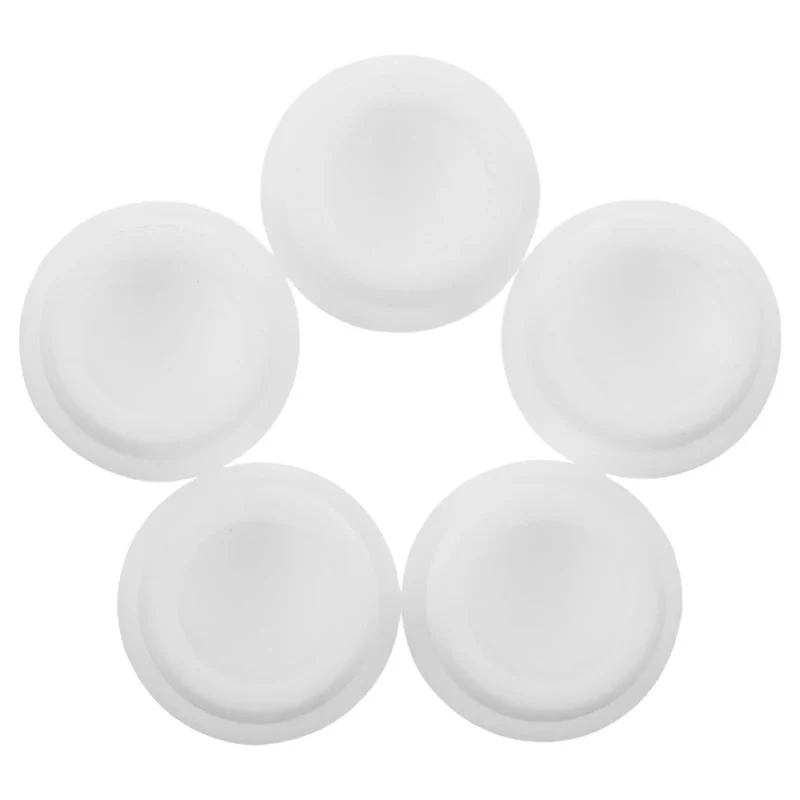 White Silicone Rubber Plugs 5 Pack For 30 31Mm Round Holes Zero Fuss Setup Hella Flexible Heavy Duty Heat Resistant Drain Stoppers For Jetted Tub And Bathroom Sink Delivering A Sweet Secure Seal Every Time