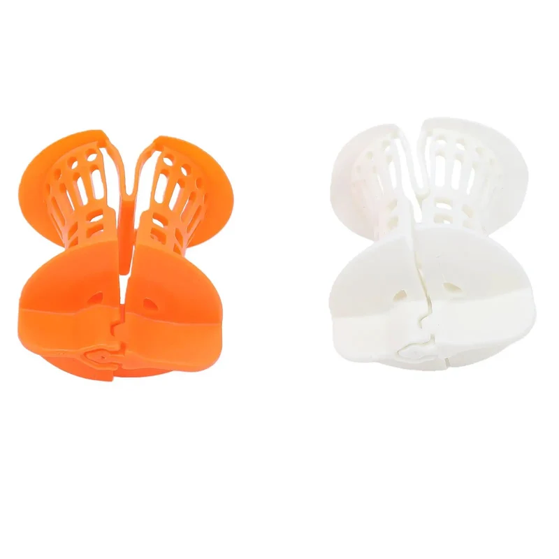 Bathtub Drain Hair Catcher 2 Pack White And Orange With Sturdy Handles Kick Nasty Clogs To The Pavement Keep Your Shower Flowing Smooth And Simplify Your Routine Hella Reliable Choice For Quick Cleanup And Daily Use