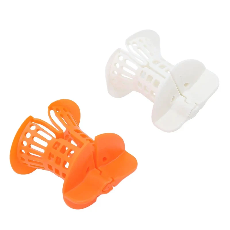 Bathtub Drain Hair Catcher 2 Pack White And Orange With Sturdy Handles Kick Nasty Clogs To The Pavement Keep Your Shower Flowing Smooth And Simplify Your Routine Hella Reliable Choice For Quick Cleanup And Daily Use