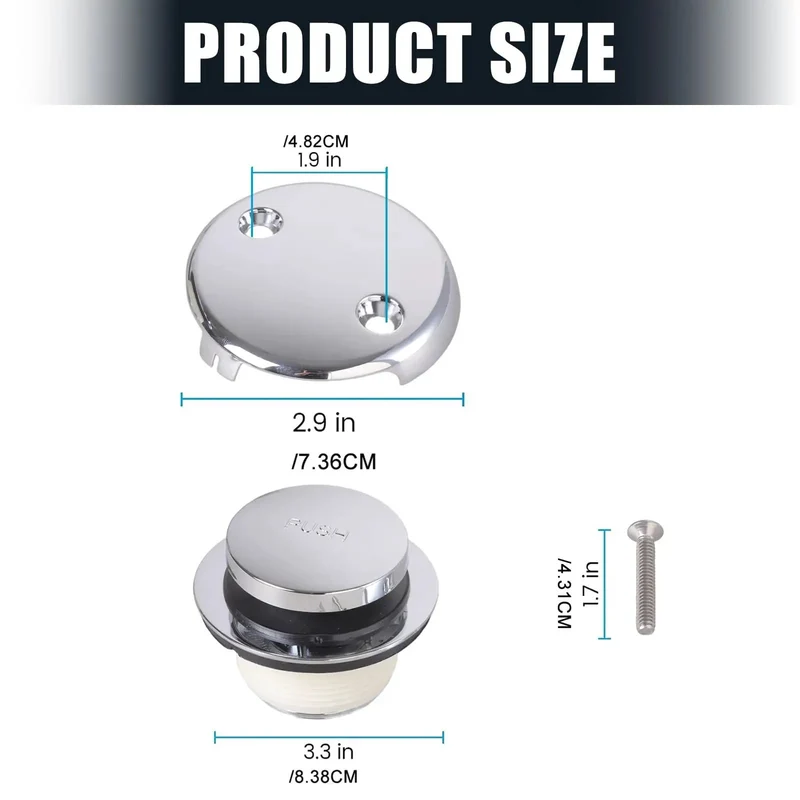 Stainless Steel Bathtub Drain Stopper With Super Fine Mesh To Completely Snag Hair Rings And Gunk While Keeping Water Flowing Slick And Fast Easy Swap Design So Your Bathroom Pipes Stay Clog Free No Drama