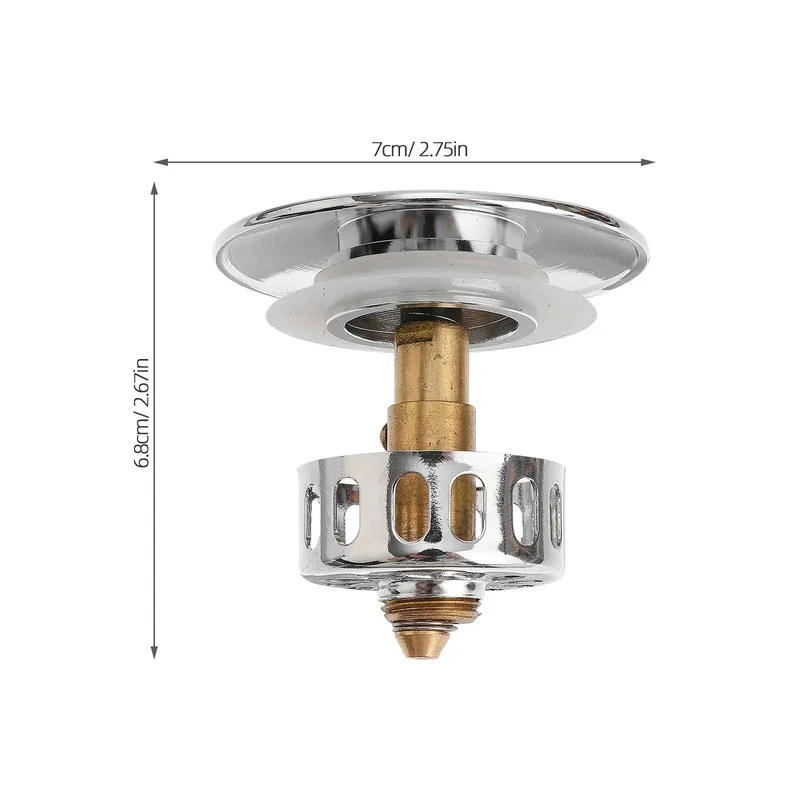 Heavy Duty Copper Tub Drain Plug With Slotted Waste Stopper For Overflow Bathtub Sinks Featuring Slick Push Fit Pop Up Design And Zero Fuss Installation Built Tough And Ready To Roll