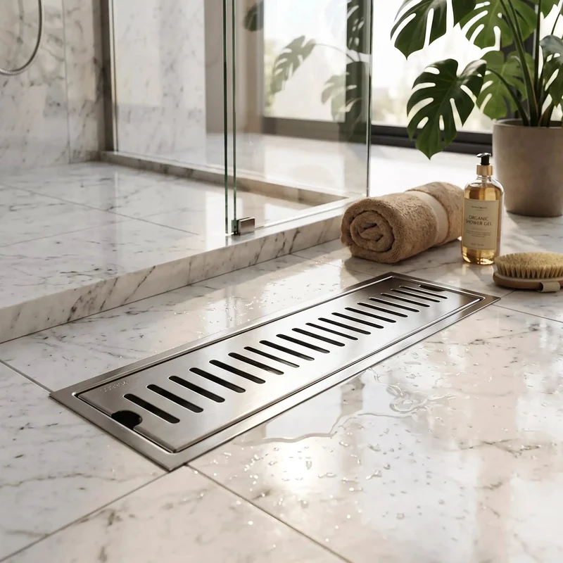 Upgrade Your Bathroom With This Top Notch 12 Inch Linear Shower Drain Featuring A Sleek Rectangular Floor Design And Built In Hair Catcher For Super Smooth Draining And Zero Clog Headaches