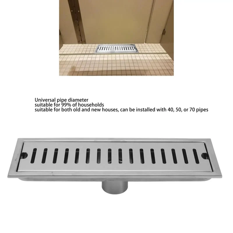 Upgrade Your Bathroom With This Top Notch 12 Inch Linear Shower Drain Featuring A Sleek Rectangular Floor Design And Built In Hair Catcher For Super Smooth Draining And Zero Clog Headaches