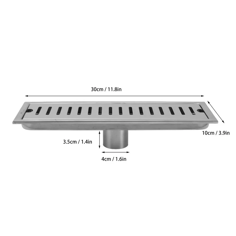 Upgrade Your Bathroom With This Top Notch 12 Inch Linear Shower Drain Featuring A Sleek Rectangular Floor Design And Built In Hair Catcher For Super Smooth Draining And Zero Clog Headaches