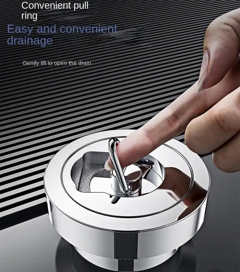 Built Tough Invisible Floor Drain In Copper With Double Sealed Silicone Ring Pulls Straight Up For Hassle Free Clearing Hits Different On Bathtubs Pools And Fish Tanks Smooth Waterproof Plumbing Solution