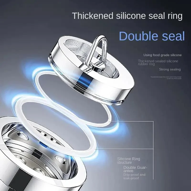 Built Tough Invisible Floor Drain In Copper With Double Sealed Silicone Ring Pulls Straight Up For Hassle Free Clearing Hits Different On Bathtubs Pools And Fish Tanks Smooth Waterproof Plumbing Solution
