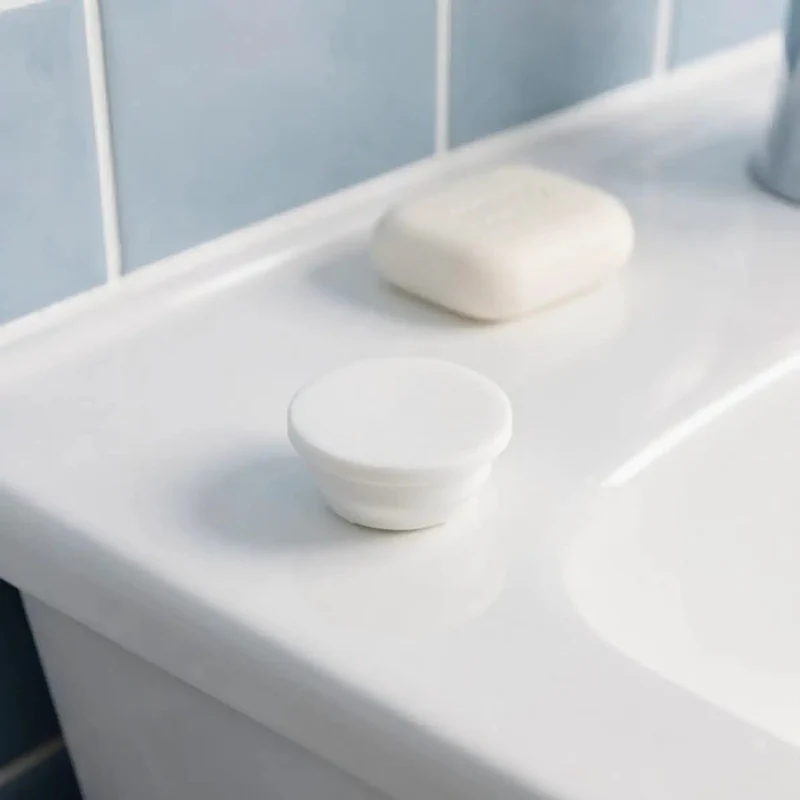 Premium White Silicone Bathtub Jet Cover Plugs For 30Mm 31Mm Holes Features Rock Solid Leak Proof Watertight Seal For Bathroom Sink Drain Outlets Set Of Five Easy Grip Design No Sweat Installation
