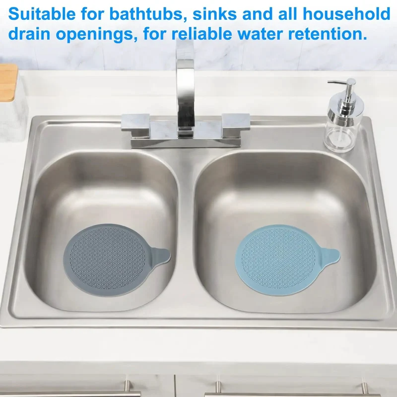 2 Pack 5.9 In Silicone Tub Stopper Zero Drip Guarantee Leak Proof Bathtub Drain Plug Universal Fit For Kitchen Sink Vanity Snaps Right Up Slick Bathroom Accessory That Just Works