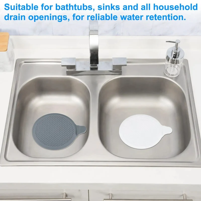 Top Shelf Silicone Tub Stopper And Bathtub Drain Plug 2 Pack Multipurpose Kitchen Sink And Laundry Drain Cover 5.9 Inch Heavy Duty Leak Proof Water Seal That Fits Snug In Any Household Fixture