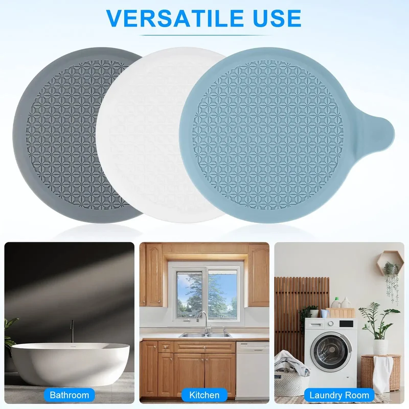 Rock Solid Five Point Nine Inch Silicone Tub Stopper Two Pack Universal Bathroom Plug Zero Leak Guarantee For Bathtub Kitchen Sink Laundry Drain Cover Easy Setup Home Game Changer