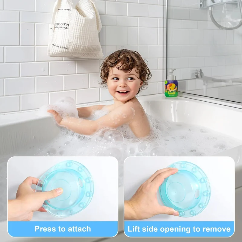 Heavy Duty Two Pack Six Point One Inch Transparent Green Pvc Bathtub Stoppers With Overflow Drain Cover Crafted For A Slick Tight Fit That Makes Every Soak A Total Cinch