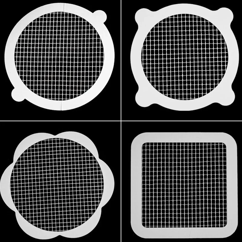 10 Pack Square Shower Drain Hair Catcher Mesh Stickers Disposable Debris Trap Easy Peel Bathroom Sink Strainer Absolute Gotta Have Essential For Clog Free Drain Protection